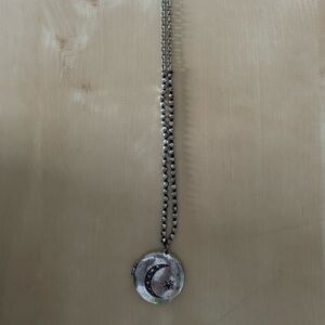 LUCKY BRAND MOON LOCKET CHAIN NECKLACE
